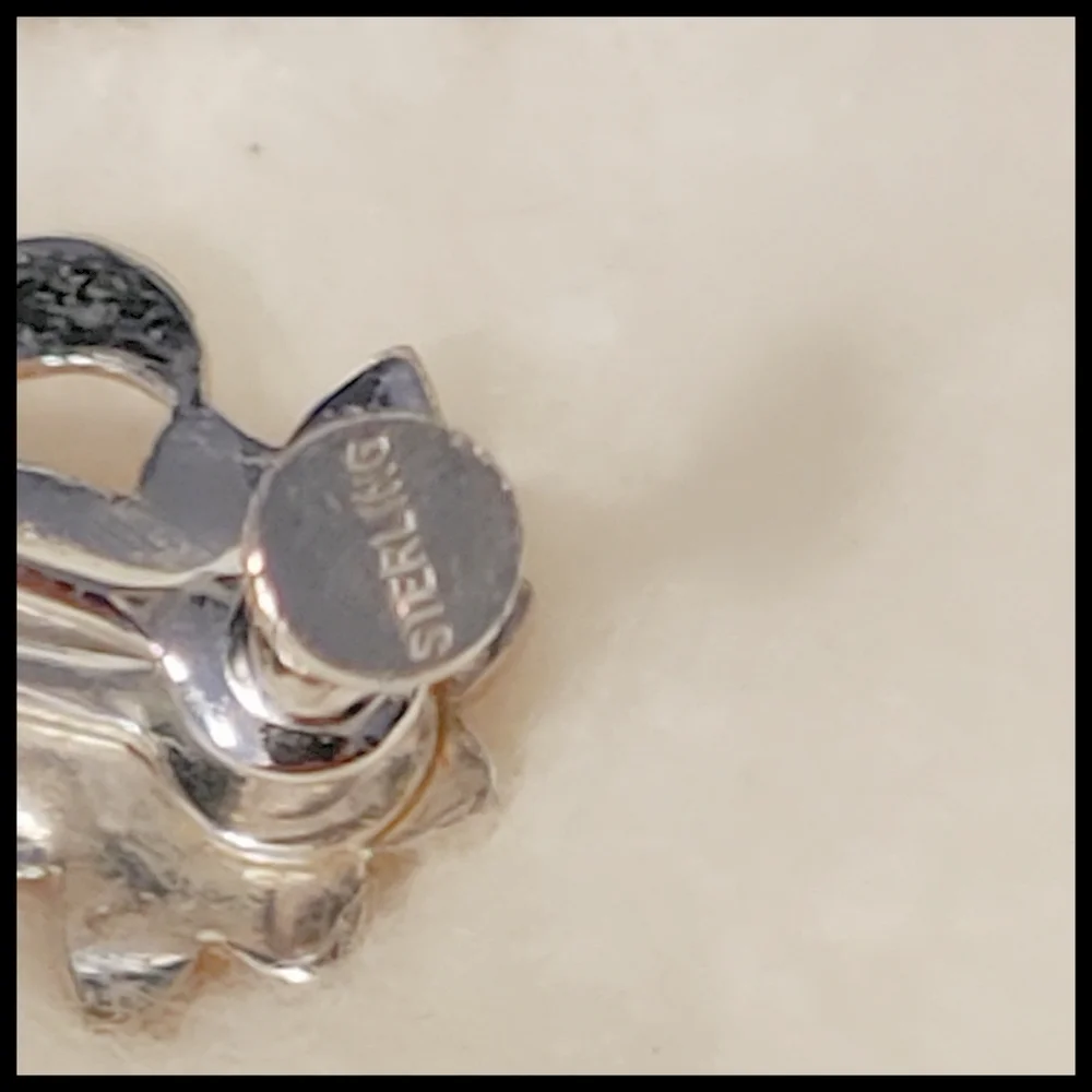 Vintage Sterling Bracelet and Earring Set - Picture 6 of 9